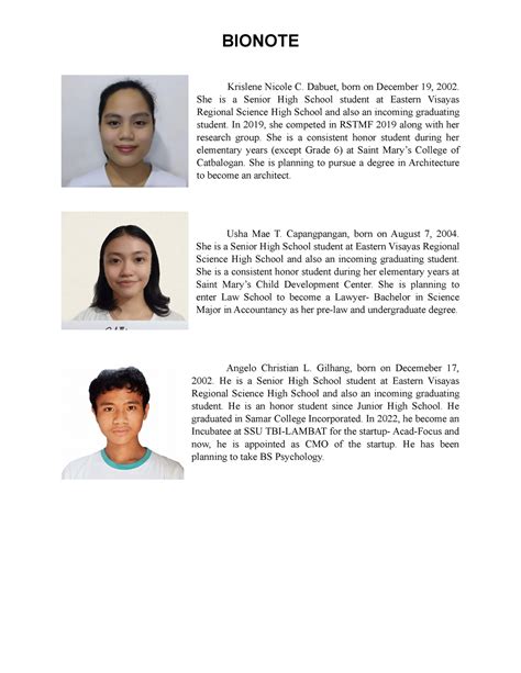 biography meaning tagalog|BIONOTE .